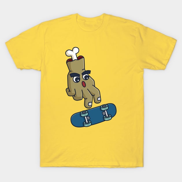 Hand Skateboard Flip Trick T-Shirt by rudypagnel